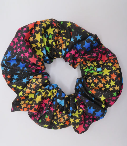 Rainbow Stars Scrunchies